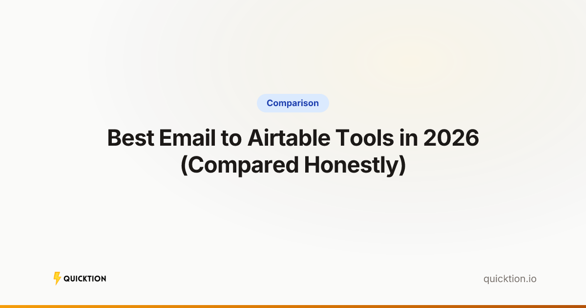Best Email to Airtable Tools in 2026 (Compared Honestly)