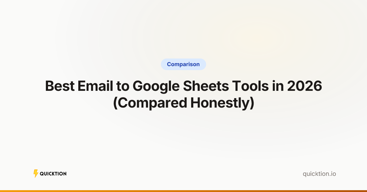 Best Email to Google Sheets Tools in 2026 (Compared Honestly)