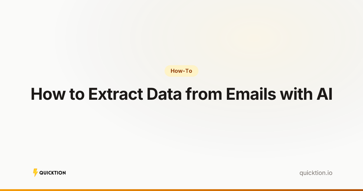 How to Extract Data from Emails with AI