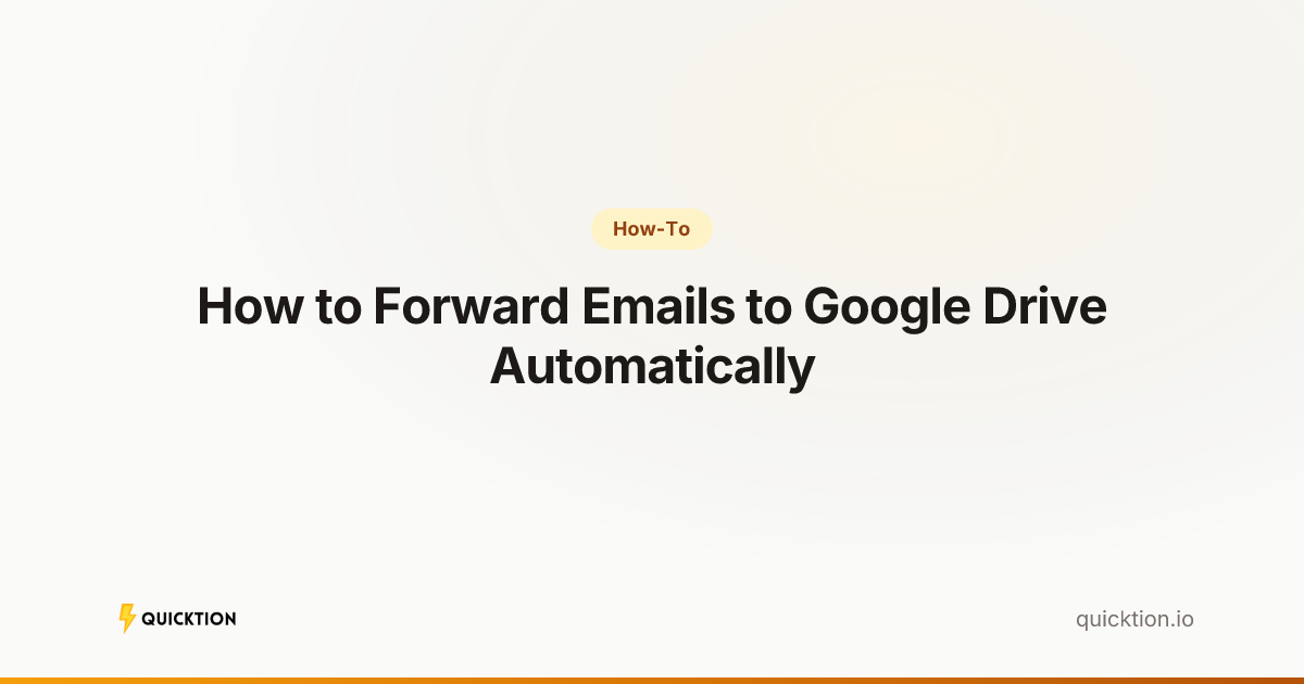 How to Forward Emails to Google Drive Automatically