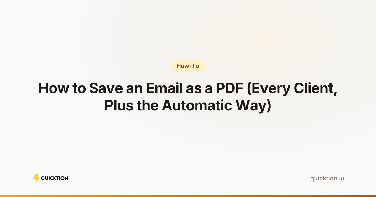 How to Save an Email as a PDF in Gmail (Desktop, Phone, and Automatic)