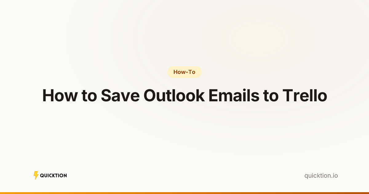 How to Save Outlook Emails to Trello