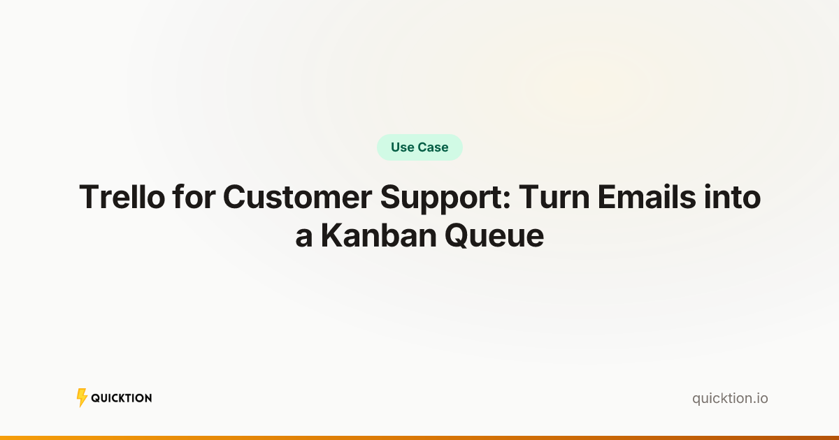 Trello for Customer Support: Turn Emails into a Kanban Queue